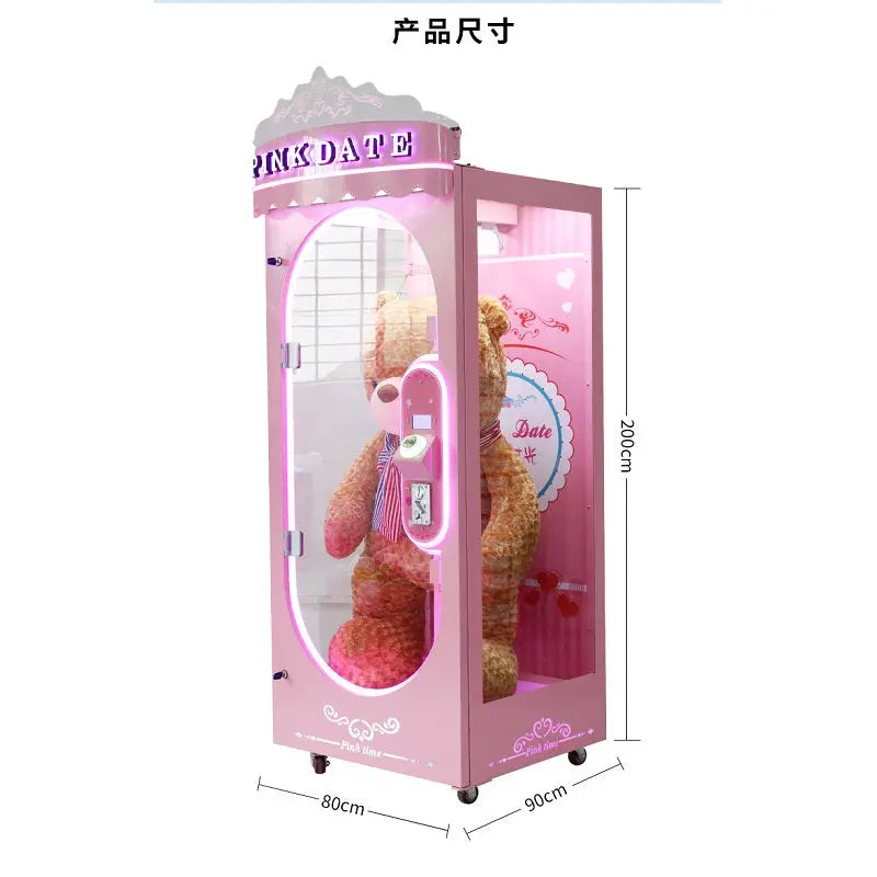 Pink-Date-Cutting-Gift-Game-Machine-Amusement-Coin-Operated-Arcade-Claw-Machine-Prize-Cutting-Gift-Games-Tomy-Arcade-
