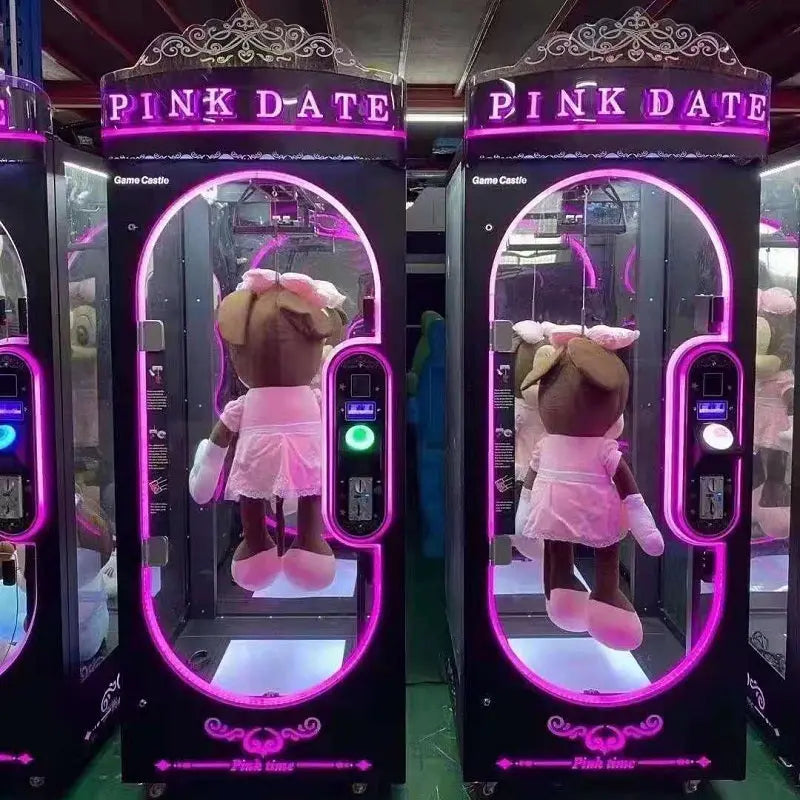 Pink-Date-Cutting-Gift-Game-Machine-Amusement-Coin-Operated-Arcade-Claw-Machine-Prize-Cutting-Gift-Games-Tomy-Arcade-