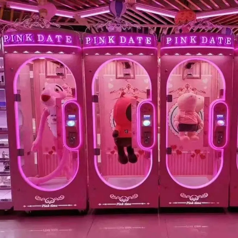 Pink-Date-Cutting-Gift-Game-Machine-Amusement-Coin-Operated-Arcade-Claw-Machine-Prize-Cutting-Gift-Games-Tomy-Arcade-