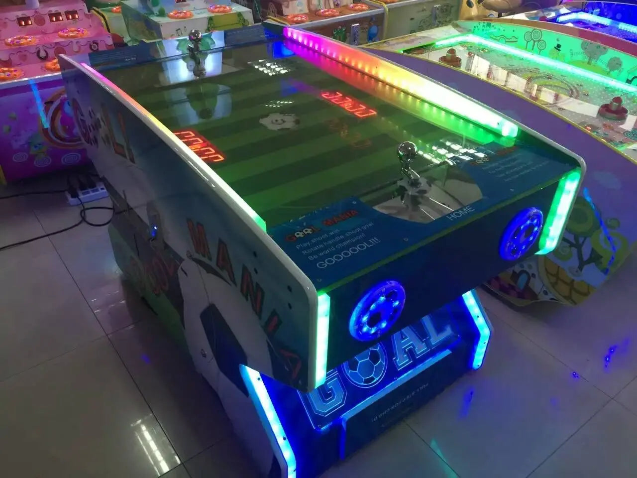 Goal-Mania-Foosball-Sport-game-machine-Interesting-Coin-Operated-Ticket-Redemption-Football-Table-Games-for-kids-Tomy-Arcade-workshop-process