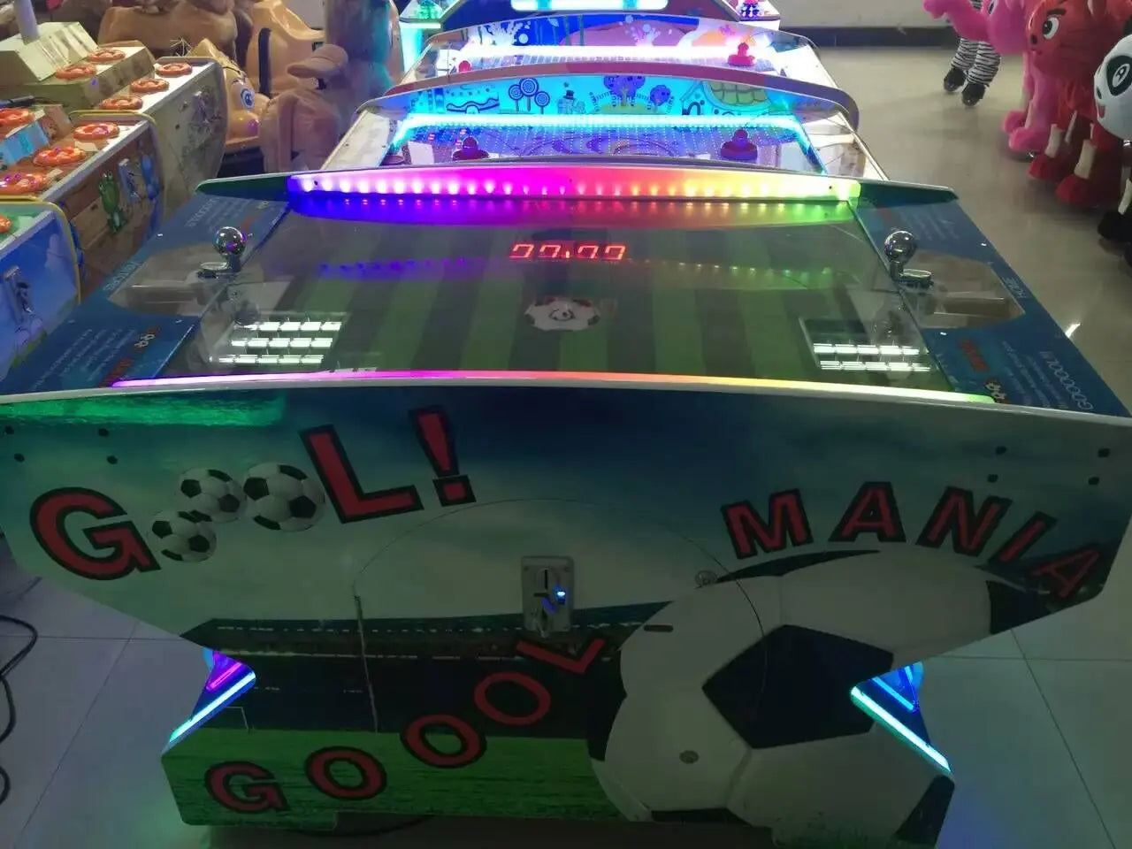 Goal-Mania-Foosball-Sport-game-machine-Interesting-Coin-Operated-Ticket-Redemption-Football-Table-Games-for-kids-Tomy-Arcade-workshop-process