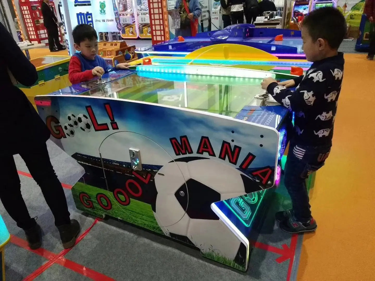 Goal-Mania-Foosball-Sport-game-machine-Interesting-Coin-Operated-Ticket-Redemption-Football-Table-Games-for-kids-Tomy-Arcade-workshop-process