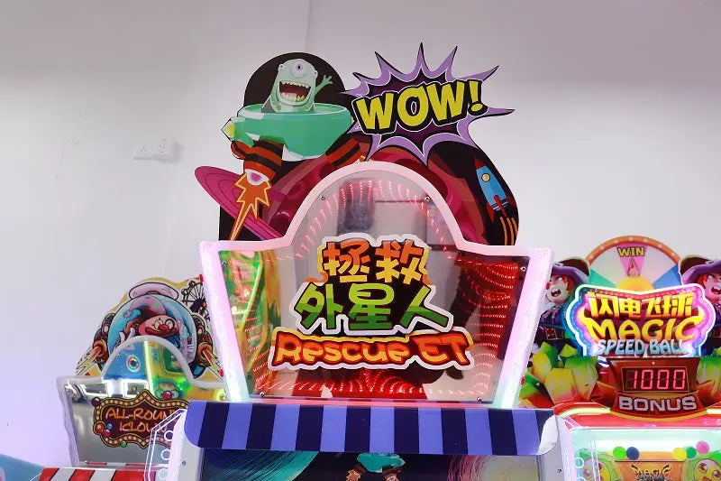 Save-the-Aliens-Lottery-Redemption-Games-Kids-Ticket-game-machine-Tomy-Arcade