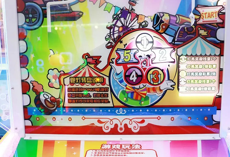 Universal-Clown-Lottery-Redemption-game-machine-Kids-Ticket-games-games-Tomy-Arcade