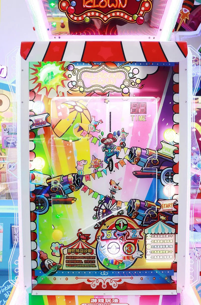 Universal-Clown-Lottery-Redemption-game-machine-Kids-Ticket-games-games-Tomy-Arcade