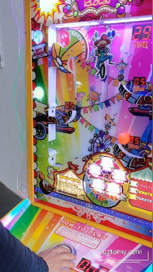 Universal-Clown-Lottery-Redemption-game-machine-Kids-Ticket-games-games-Tomy-Arcade