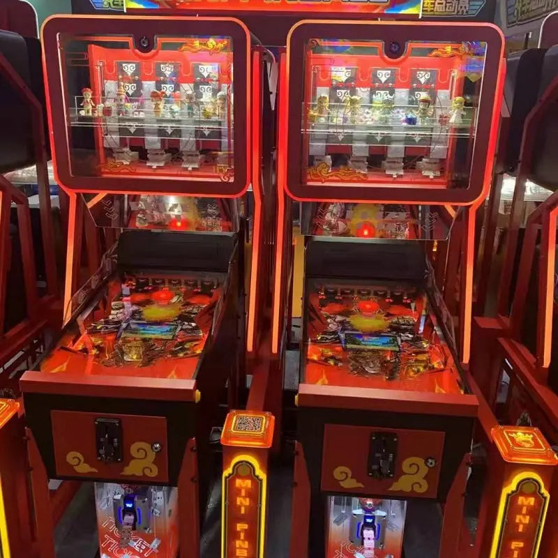 Mechanical-MINI-Pinball-Game-Machine-Real-Ball-True-ball-Pinball-For-Kids-Home-Family-Win-Ticket-Capsule-Toy-And-Cola-tomy-arcade