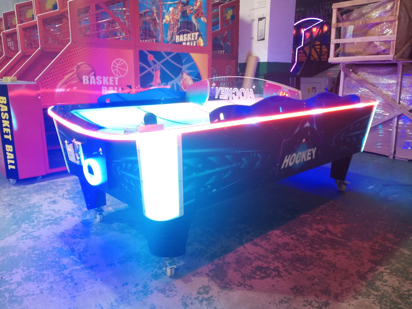 Curved-Surface-Air-Hockey-Arcade-Game-Machine-Classic-Sport-Air-Hockey-Table-Tomy-Arcade