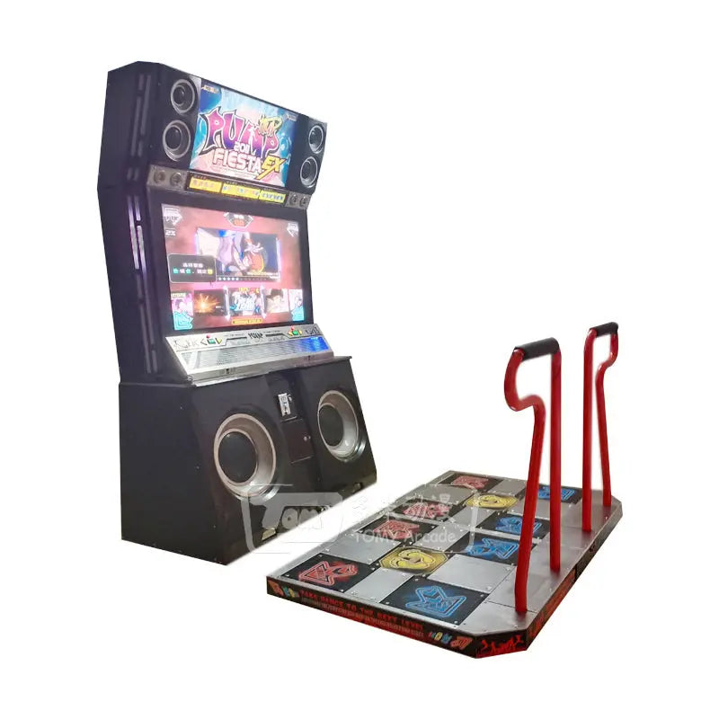 Pump-it-up-FIESTA-EX-piu-2011-Retro-Amusement-Rhythm-musice-video-Dancing-arcade-Game-machine-Tomy-arcade