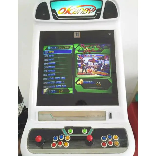 Weche-OK-Baby-Cabinet-Arcade-Coin-Operated-Video-Arcade-fighting-game-machine-used-Tomy-Arcade