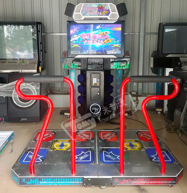 PUMP-IT-UP-NXA-Retro-Amusement-Coin-Operated-PIU-2009-Dancing-Game-Machine-Tomy-Arcade
