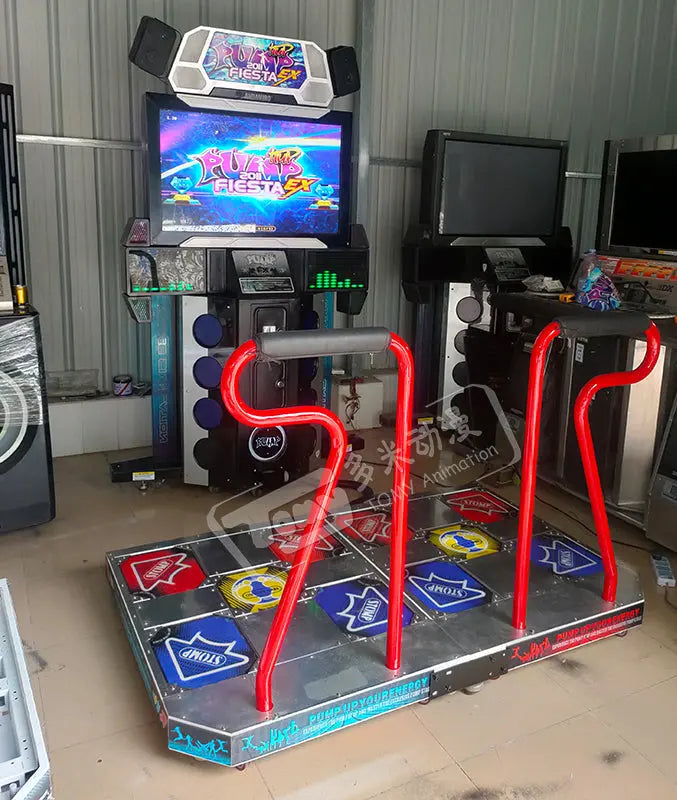 PUMP-IT-UP-NXA-Retro-Amusement-Coin-Operated-PIU-2009-Dancing-Game-Machine-Tomy-Arcade