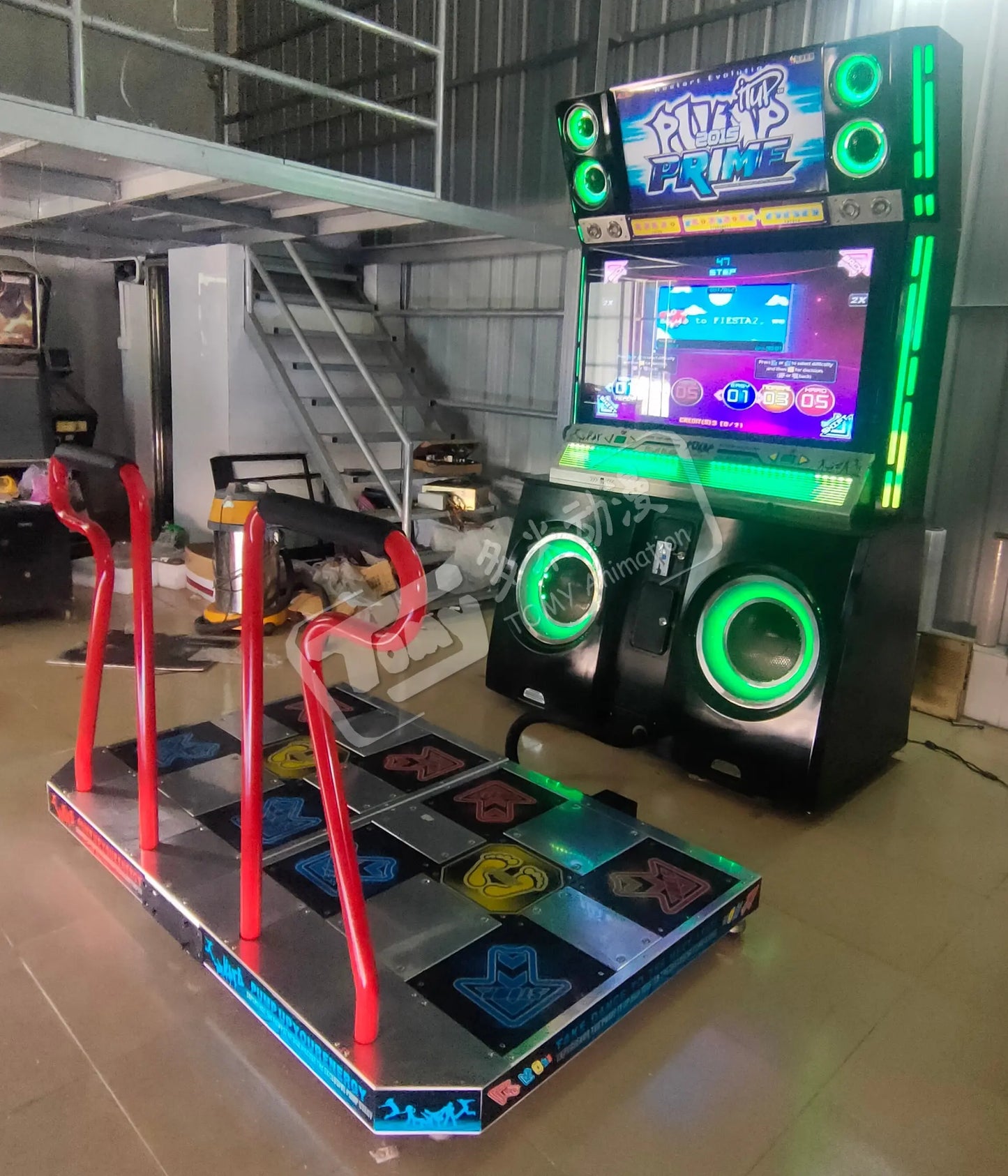 PUMP-IT-UP-PRIME-PIU-2015-Retro-Amusement-Coin-Operated-Dancing-musice-Game-Machine-Tomy-Arcade