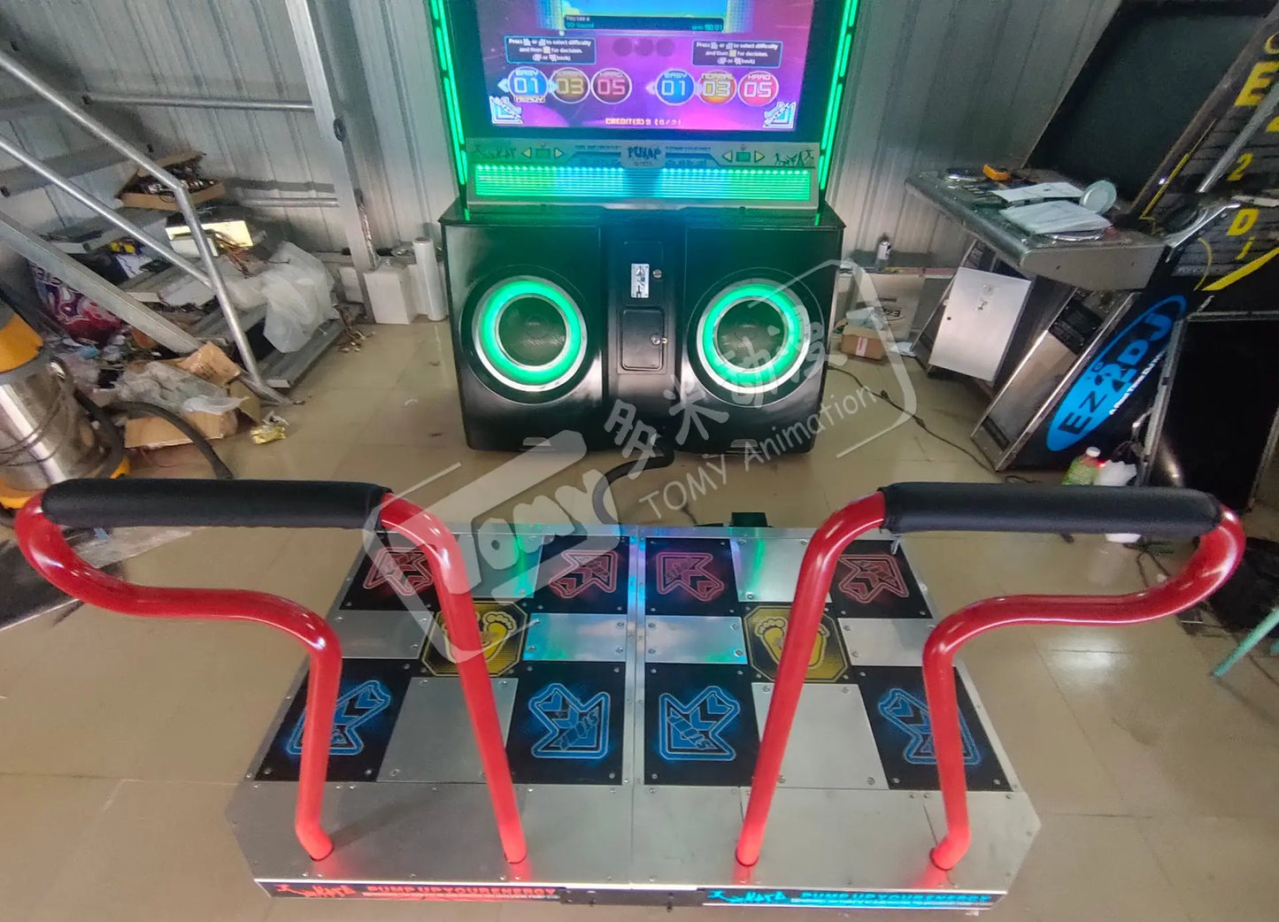 PUMP-IT-UP-PRIME-PIU-2015-Retro-Amusement-Coin-Operated-Dancing-musice-Game-Machine-Tomy-Arcade