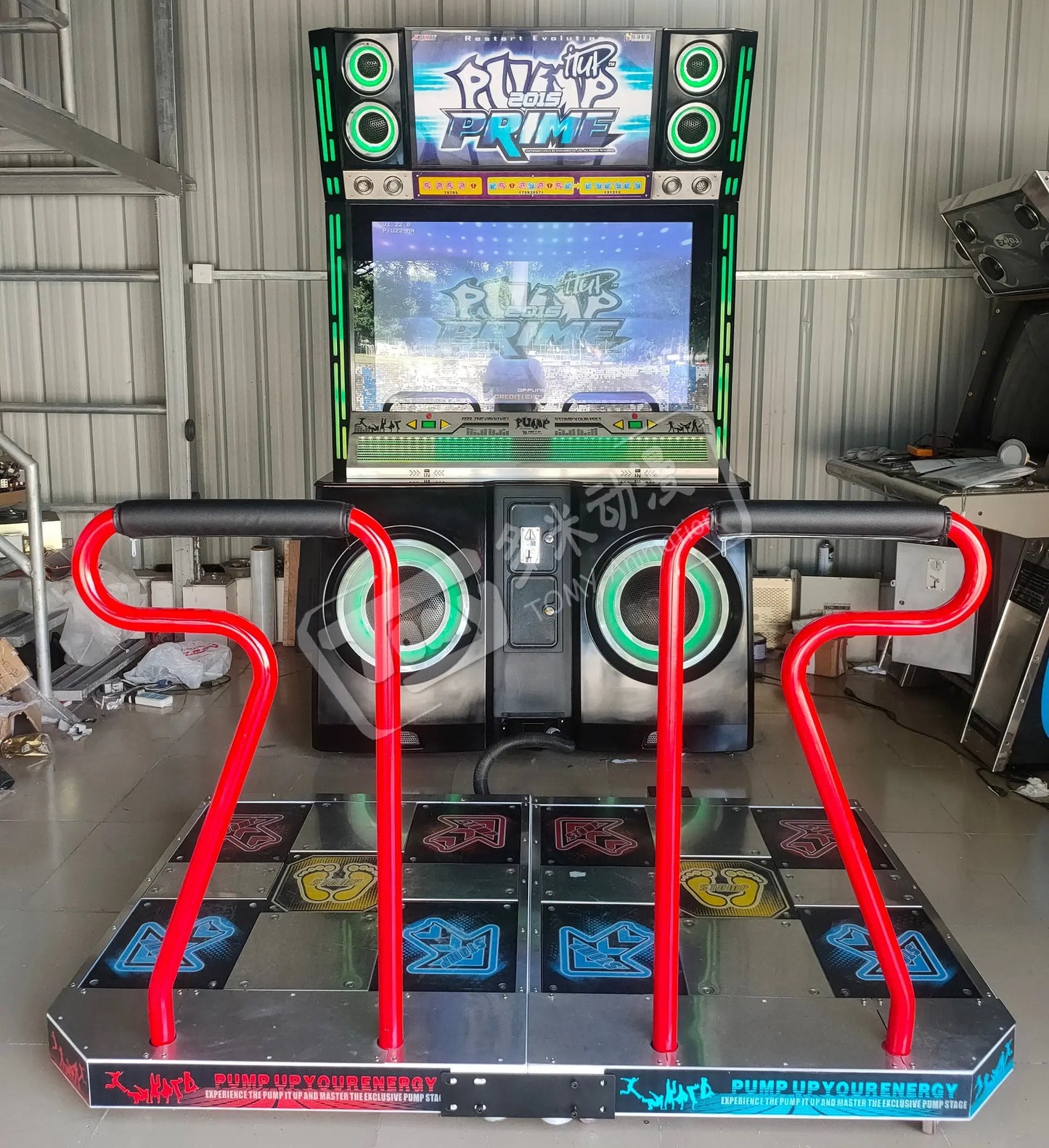 PUMP-IT-UP-PRIME-PIU-2015-Retro-Amusement-Coin-Operated-Dancing-musice-Game-Machine-Tomy-Arcade