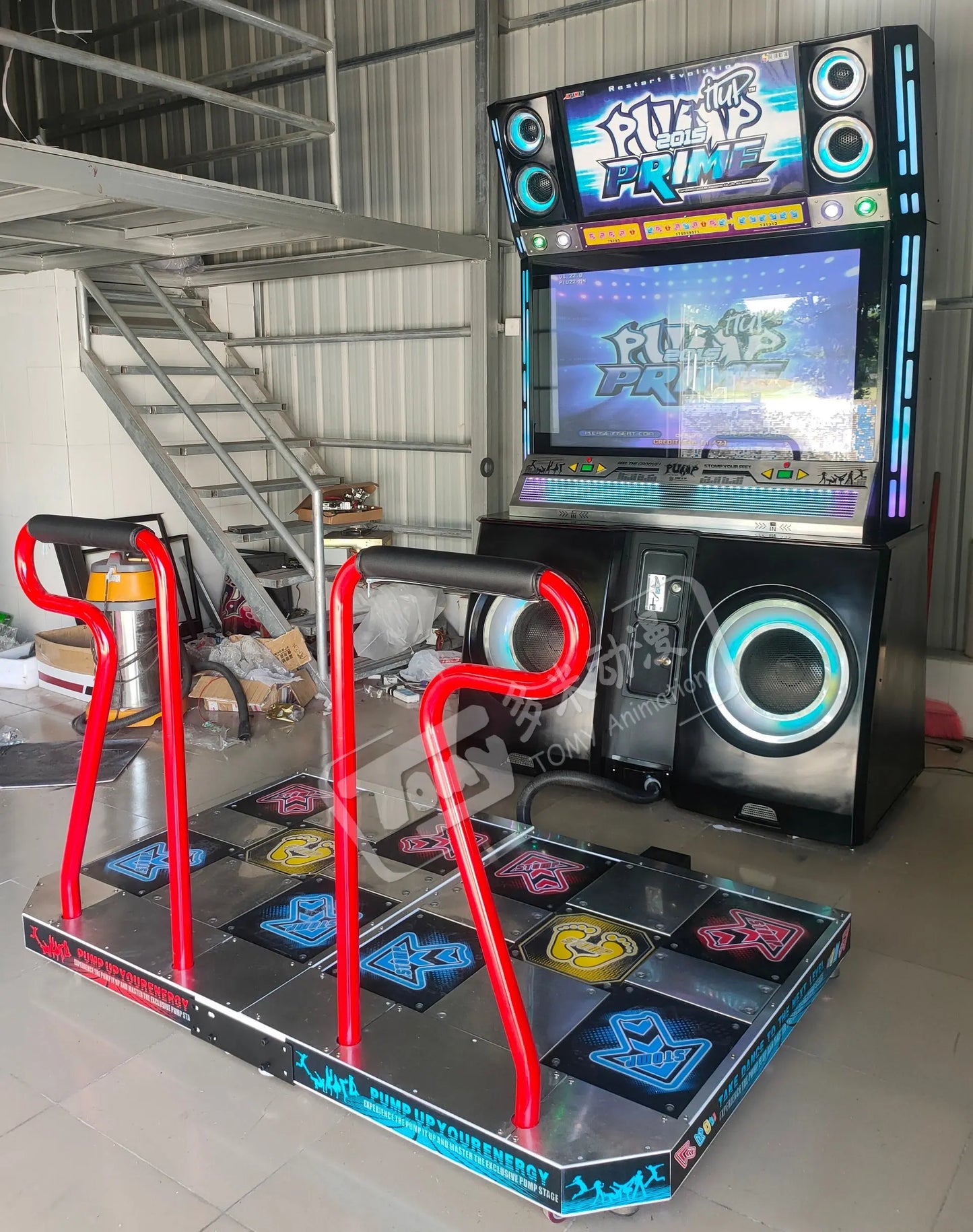 PUMP-IT-UP-PRIME-PIU-2015-Retro-Amusement-Coin-Operated-Dancing-musice-Game-Machine-Tomy-Arcade