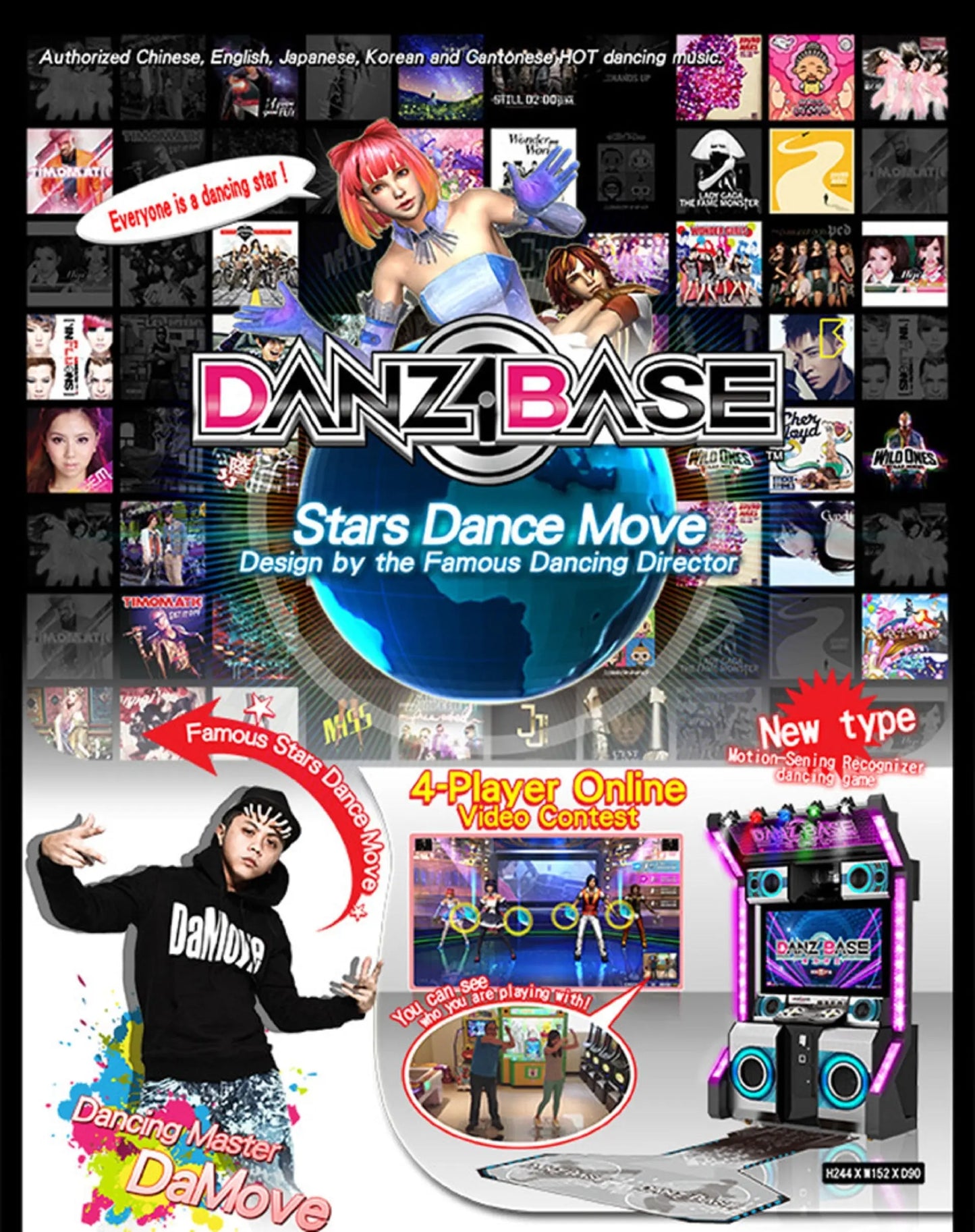 Danz-Base-IGS-Dancing-game-machine-Retro-IGS-Video-music-games-Tomy Arcade