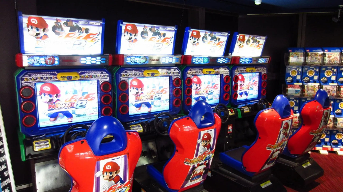 Mario-Kart-Driving-car-game-machine-Mario-kart-Gp2-classic-Racine-games-Best-Price-Tomy-Arcade