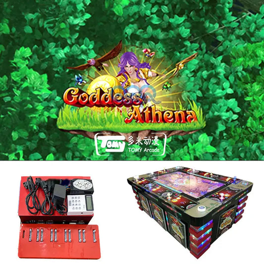 Taiwan Vgame New hot selling fishing game table gambling machine GODDESS ATHENA 8-10 players English fishing gambling machine software for sale Tomy Arcade Machine Supply