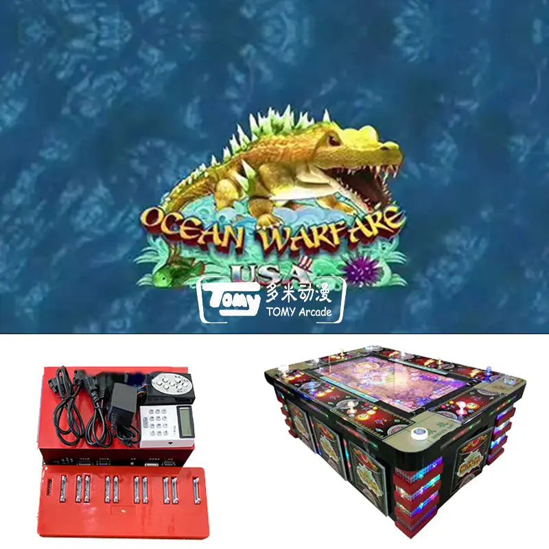 Ocean-Warefare-USA-Kit-Vgame-8-players-Ocean-Warefare-USA-game-board-fishing-shooting-game-software-Tomy-Arcade