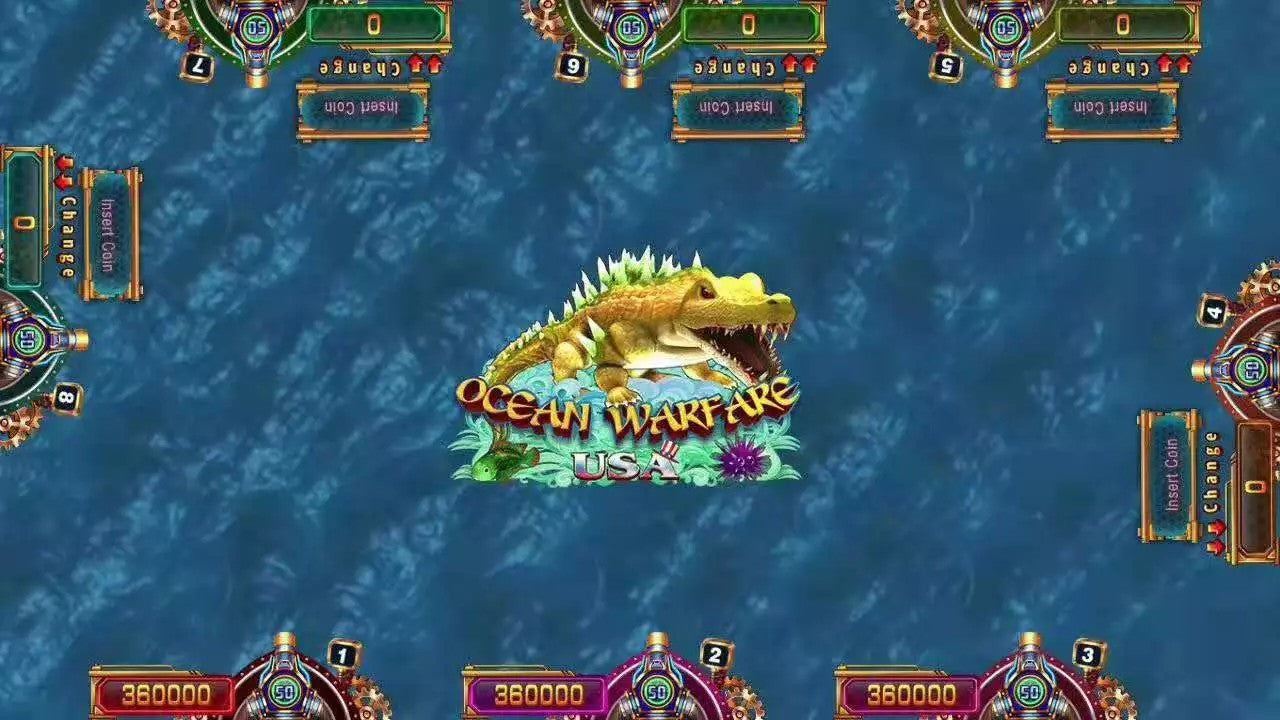 Ocean-Warefare-USA-Kit-Vgame-8-players-Ocean-Warefare-USA-game-board-fishing-shooting-game-software-Tomy-Arcade