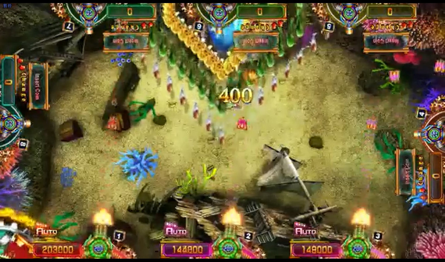 Ocean-Warefare-USA-Kit-Vgame-8-players-Ocean-Warefare-USA-game-board-fishing-shooting-game-software-Tomy-Arcade