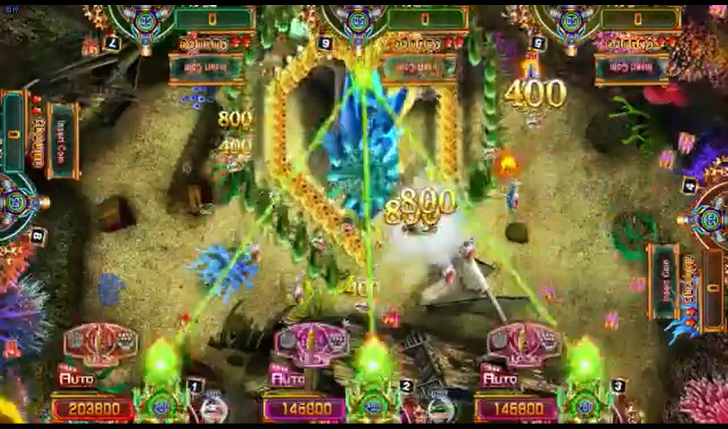Ocean-Warefare-USA-Kit-Vgame-8-players-Ocean-Warefare-USA-game-board-fishing-shooting-game-software-Tomy-Arcade