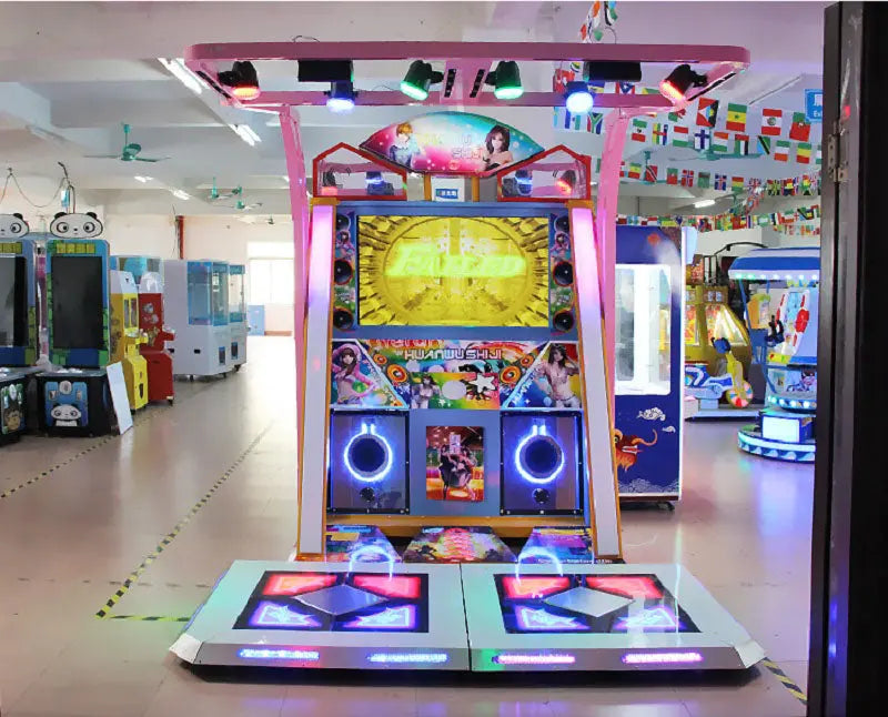 Huan-Wu-Shi-Ji-Dancing-machine-Amusement-Station-coin-operated-Video-Arcade-Music-games-Tomy-Arcade