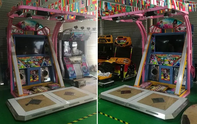Huan-Wu-Shi-Ji-Dancing-machine-Amusement-Station-coin-operated-Video-Arcade-Music-games-Tomy-Arcade