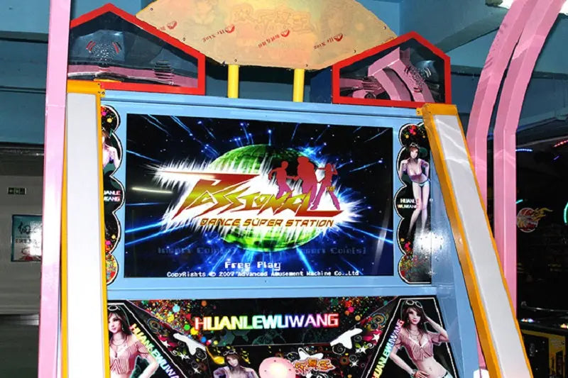Huan-Wu-Shi-Ji-Dancing-machine-Amusement-Station-coin-operated-Video-Arcade-Music-games-Tomy-Arcade