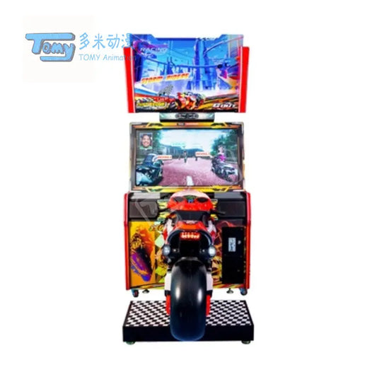 Dead Heat Riders Storm Riders Motorcycle racing arcade game machine Tomy Arcade