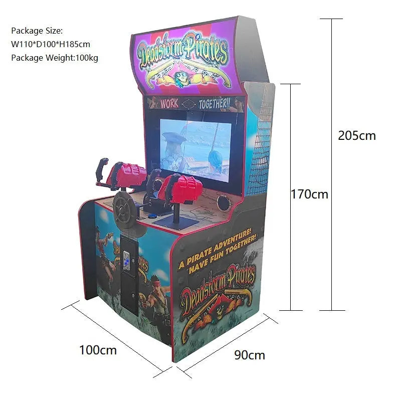 Upright Deadstorm Pirates shooting arcade game machine shooting