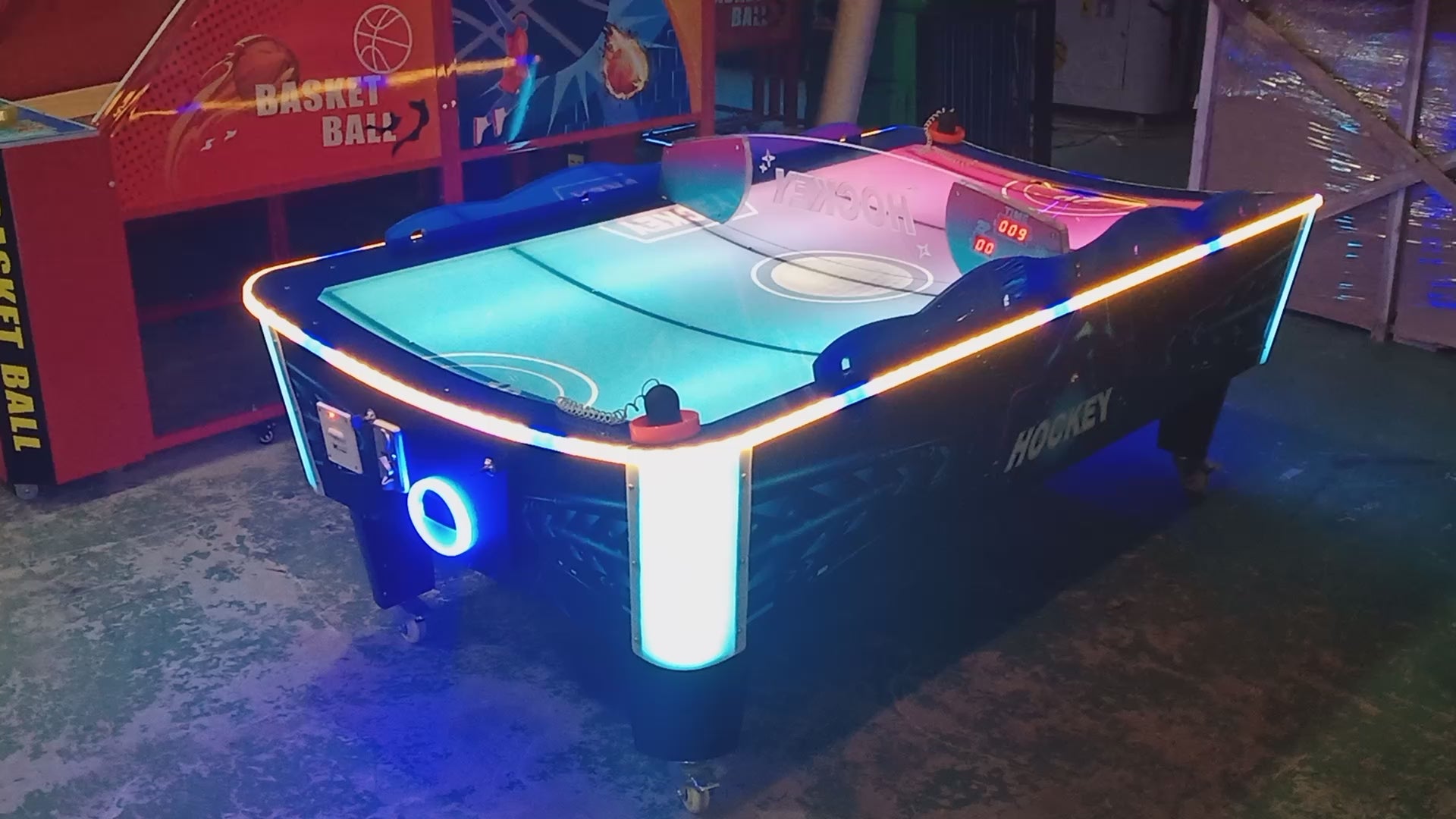 Curved Surface Air Hockey Arcade Game Machine Classic Sport games