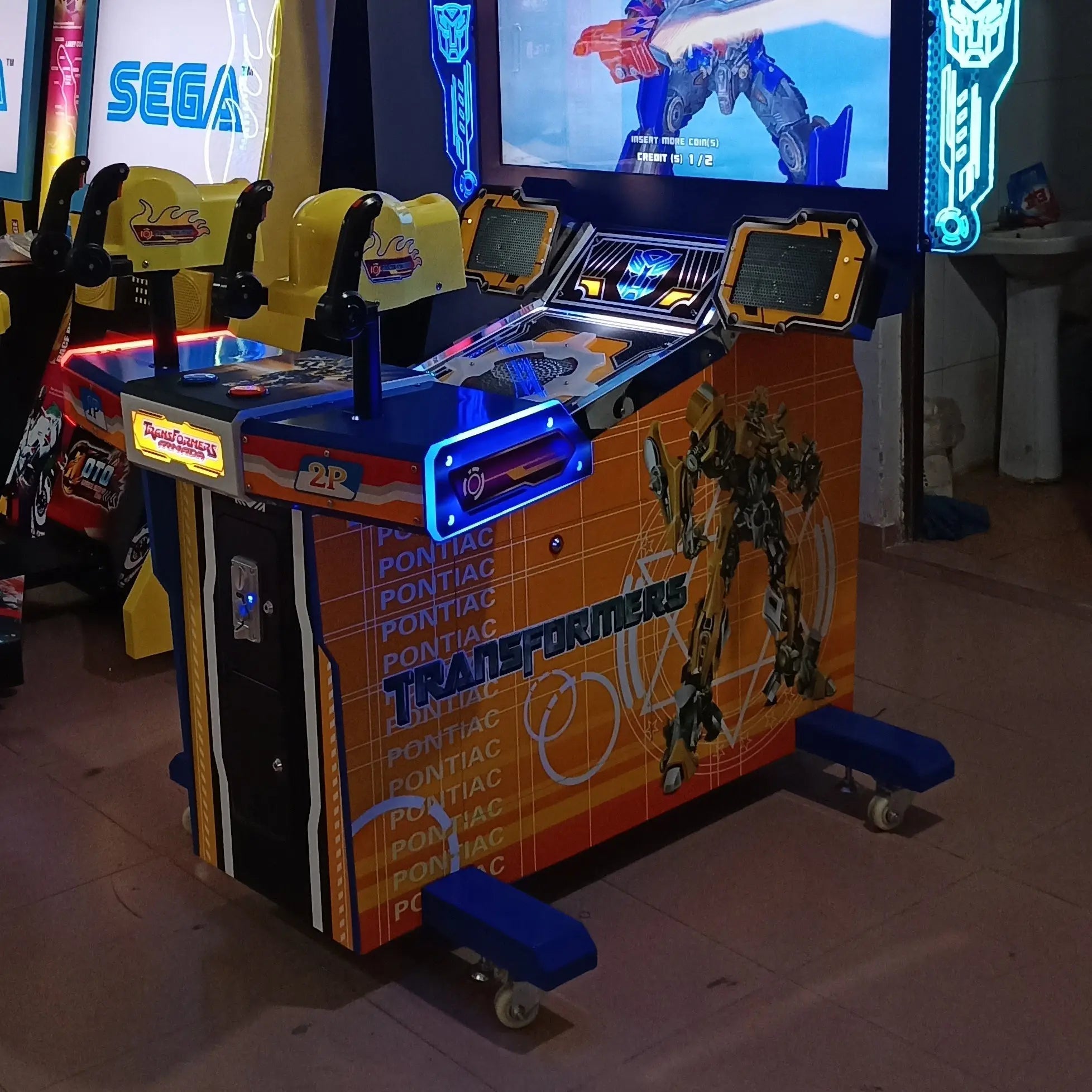 Kids Transformers Arcade Shooting Game Machine