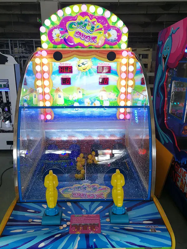 Chase-Duck-IV-Water-Shooter-Amusement-Lottery-Ticket-Redemption-Electronic-game-machine-Tomy-Arcade