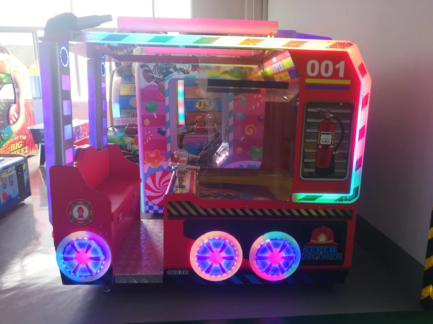 Fire-Truck-Water-shooting-game-machine-Amusement-Coin-Operated-Lottery-Ticket-Redemption-games-for-kids-Tomy-Arcade