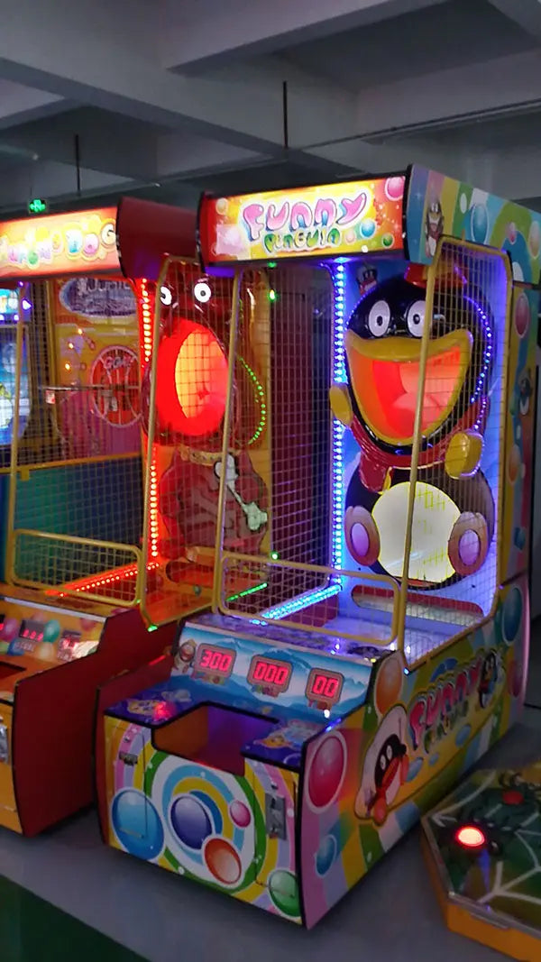 Funny-pengiun-Lottery-game-machine-Amusement-Coin-Operated-Ticket-Redemption-Electronic-games-for-kids-Tomy-Arcade