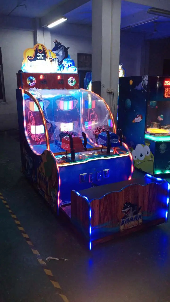 Shark-King-Shooting-ball-game-machine-Amusement-Coin-Operated-Electric-machinery-for-kids-Lottery-Ticket-Redemption-games-Tomy-Arcade