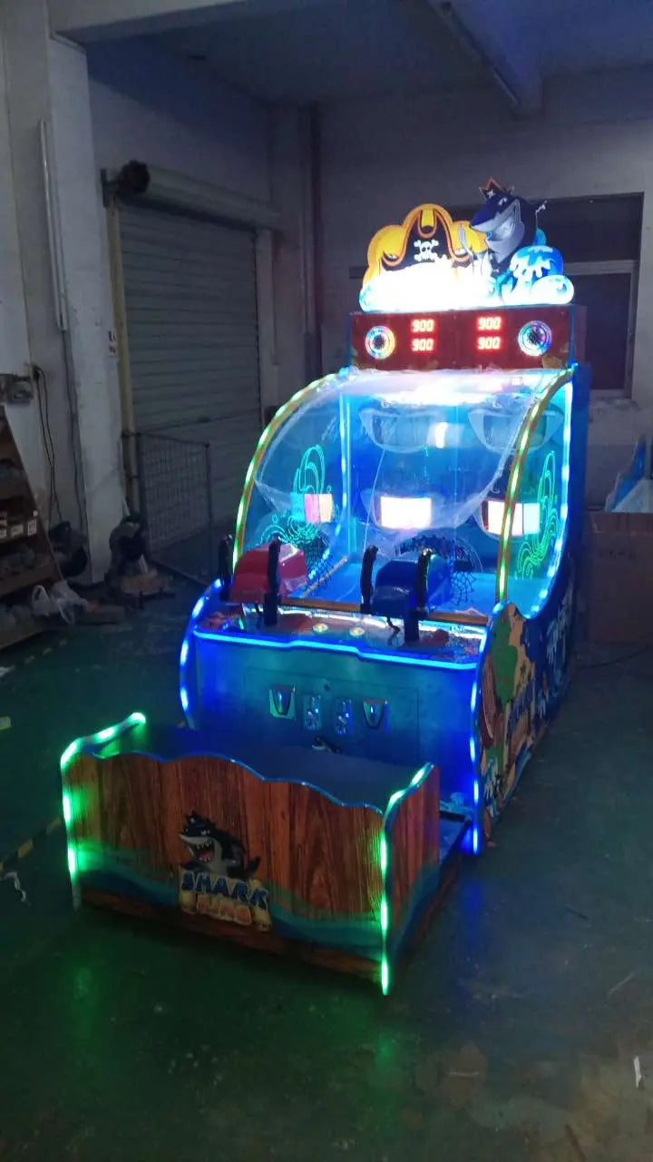 Shark-King-Shooting-ball-game-machine-Amusement-Coin-Operated-Electric-machinery-for-kids-Lottery-Ticket-Redemption-games-Tomy-Arcade