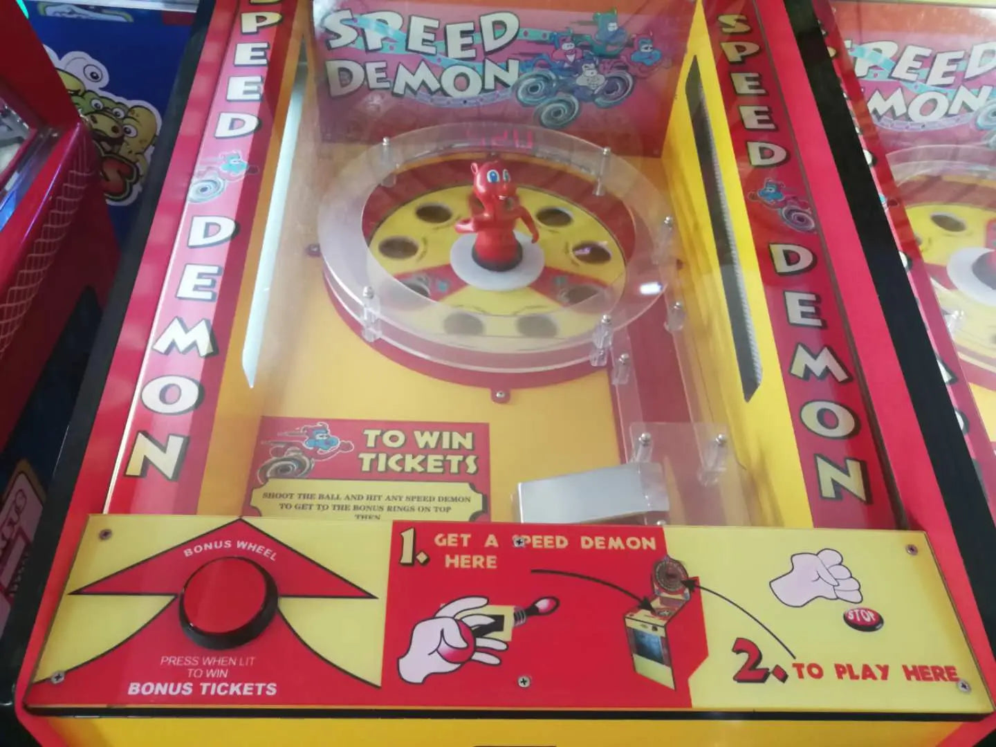 Speedy-Pizza-Speed-Demon-game-machine-Amusement-Coin-Operated-Lottery-Ticket-Redemption-Electronic-games-Tomy-Arcade