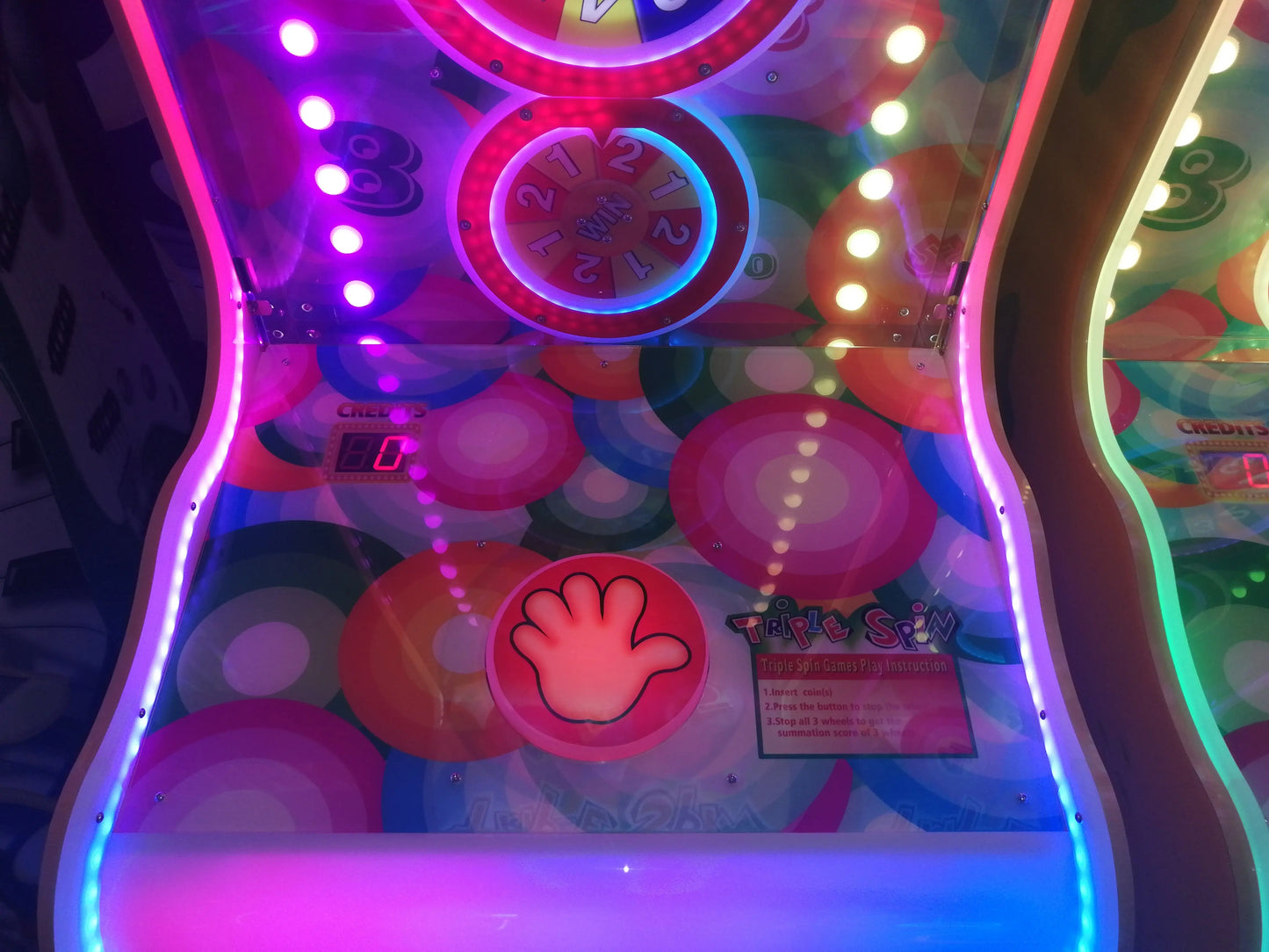 Triple-Spin-Lottery-Redemption-game-machine-Amusement-Coin-Operated-Ticket-Redemption-Electronic-games-Tomy-Arcade