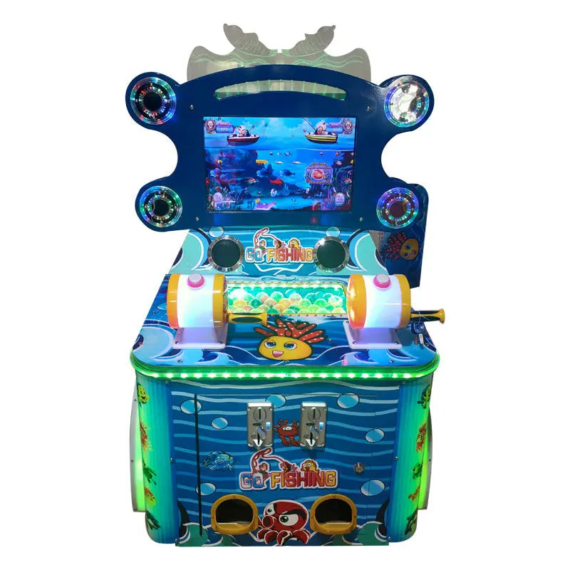 kids double fishing game machine Amusement 22 inch VIDEO game machine ...