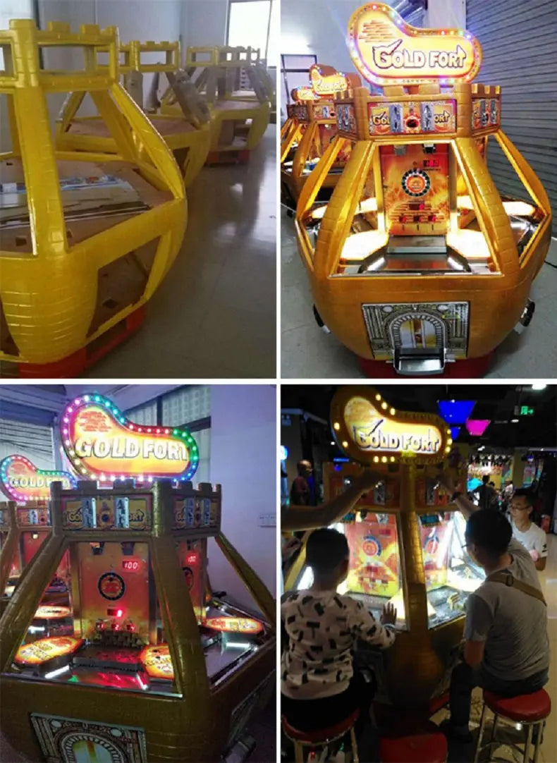 Gold-Fort-Coin-Pusher-Game-Machine-Amusement-Coin-Operated-Ticket-Redemption-games-Tomy-Arcade- workshop-process