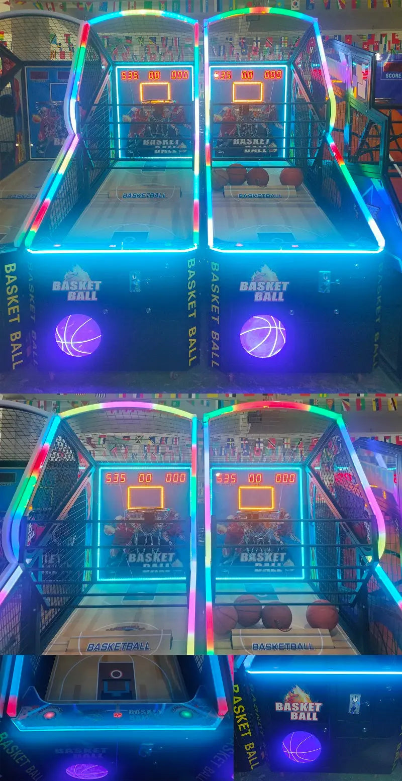 NBA-Basketball-game-Machine-Classic-5-Basketballs-Challenge-Arcade-games-Tomy-Arcade