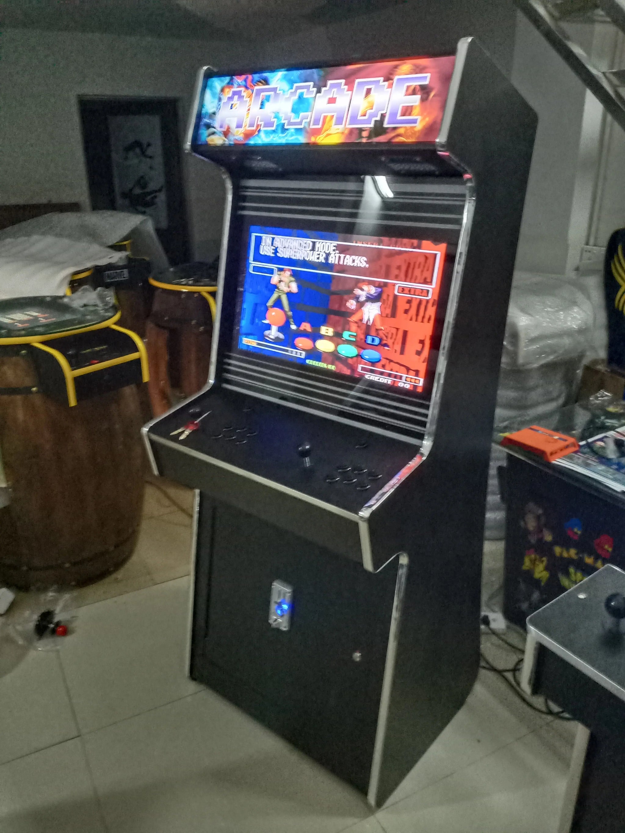 Arcade Machine Box Stand Street fighter Arcade Stand Wooden Cabinet Game Machine - Tomy Arcade ...