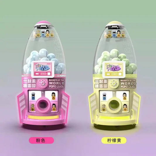 Rocket-Gashapon-vending-game-machine-Coin-Operated-Capsules-Toys-Games-Tomy-Arcade-workshop-process