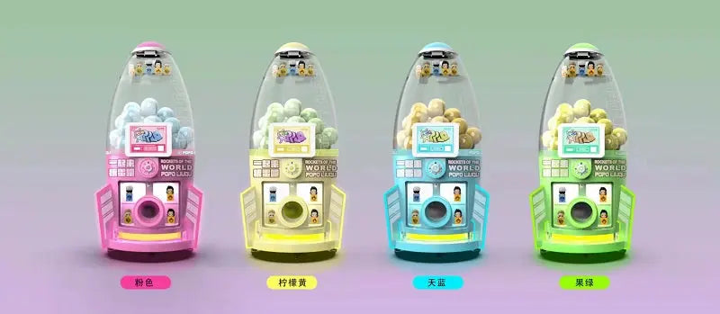 Rocket-Gashapon-vending-game-machine-Coin-Operated-Capsules-Toys-Games-Tomy-Arcade-workshop-process