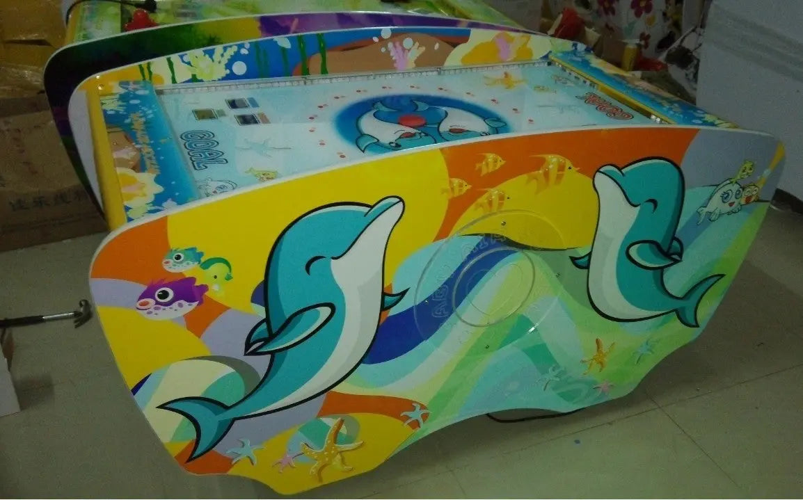 Dolphin-air-hockey-game-machine-childrens-mini-air-hockey-coin-operated-arcade-games-for-kids-Tomy-Arcade