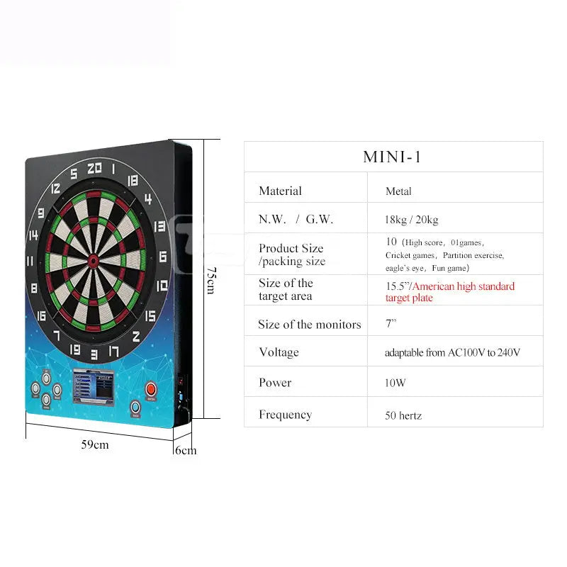 Dart-MINI-1-game-machine-FEC-FFC-Electronic-Dart-Board-Indoor-club-sports-games-Tomy-Arcade
