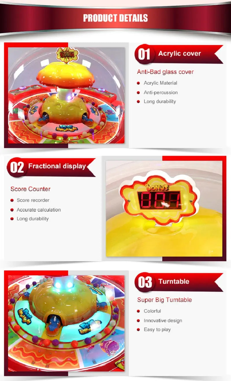 Dinosaur-Mouth-Lottery-redemption-game-machine-FEC-Kids-Coin-Operated-games-Tomy-Arcade